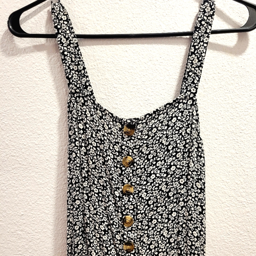 American Eagle Button Down Floral Romper
